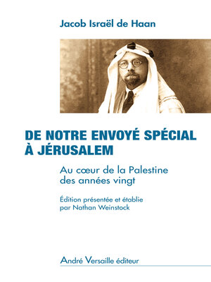 cover image of De notre envoyé spécial à Jérusalem